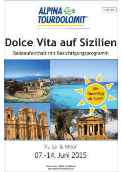 Dolce Vita auf Sizilien