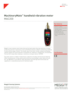MachineryMate™ handheld vibration meter MAC200