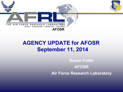 AFOSR Update - National Academies