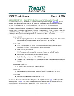 WSTA Week in Review March 14, 2014