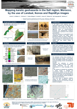 Mapping karstic geohazards in the Safi region