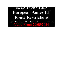 RAD 1406 - Pan- European Annex LT Route Restrictions within