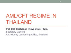 AML/CTF Regime in Thailand_AMLO