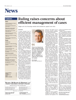 News Ruling raises concerns about efficient management of cases