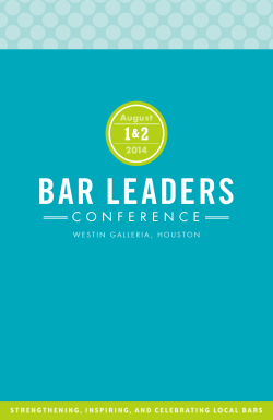 BAR LEADERS - State Bar of Texas