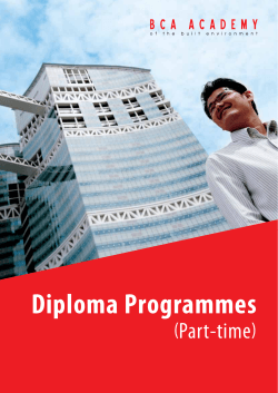 Part-time Diploma Programmes
