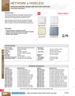 Easysens Switches Catalog Page