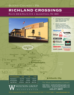 Richland Crossings Brochure - Wolfson Group Incorporated