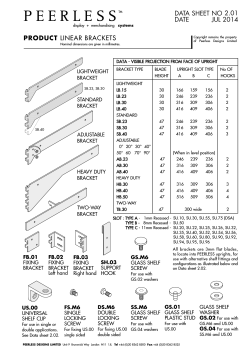 Data Sheets - Peerless Designs