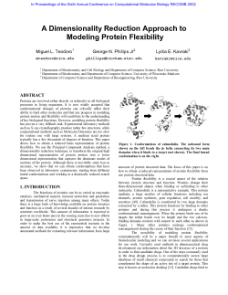 A Dimensionality Reduction Approach to Modeling Protein Flexibility