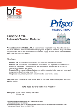 Prisco ATR - BFS Pressroom Solutions