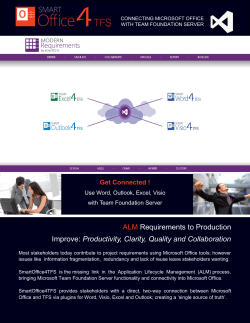 ALM Requirements to Production Improve: Productivity, Clarity