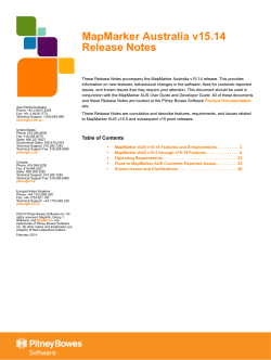 MapMarker Australia v15.14 Release Notes