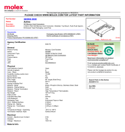 5009980900 Datasheet Molex