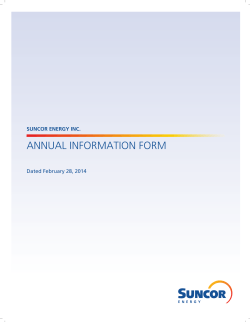 ANNUAL INFORMATION FORM