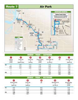 printable schedule - Memphis Area Transit Authority