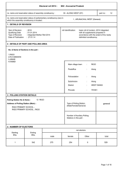 Download - Chief Electoral Officer, Arunachal Pradesh