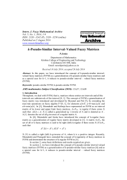 k-Pseudo-Similar Interval–Valued Fuzzy Matrices
