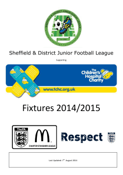 Fixtures 2014/2015