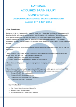 For more information, download the Conference flyer.