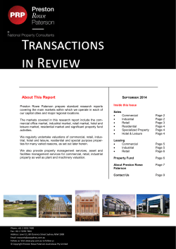 tir-september-2014-n.. - PRP – National Property Consultants