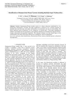 Identification of Hammerstein-Wiener Systems