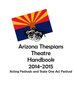 AAF Rules 2014-2015 - Arizona Thespian Society