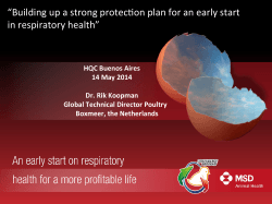 “Building up a strong protecoon plan for an early start in respiratory
