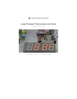 Large Pi-based Thermometer and Clock