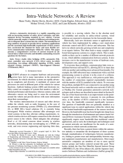 Intra-Vehicle Networks: A Review