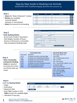 Live Animal Booking Guide