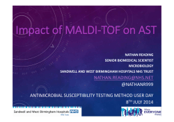 Impact of MALDI‐TOF on AST