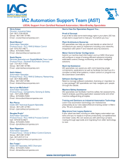 IAC Automation Support Team (AST)