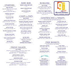 PIER Menu 2014 - Sample #3