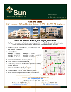 5440 W. Sahara Avenue - Sun Commercial Real Estate, Inc.