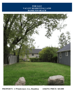 6 Windermere Ave, Hamilton ASKING PRICE