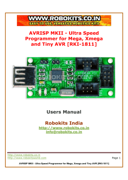 AVRISP MKII - Ultra Speed Programmer for Mega, Xmega and Tiny