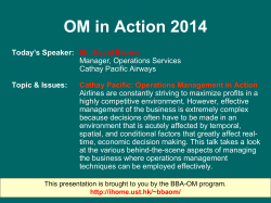 Cathay Pacific: Operations Management in Action