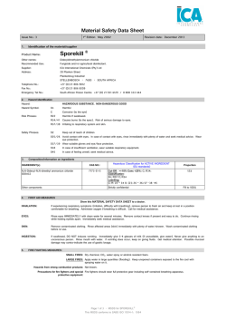 Download Material Safety Data Sheet - ICA Online