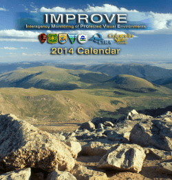 2014 IMPROVE Calendar (PDF, 20 MB)