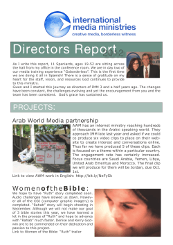 Download 2012 IMM Annual Report - International Media Ministries