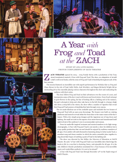 A Year With Frog and Toad at ZACH Theatre