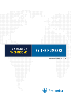 Pramerica Fixed Income—By The Numbers
