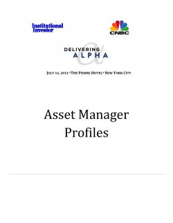 Asset Manager Profiles