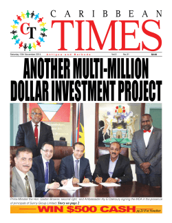 Another Multi Million Dollars Investment - Caribtimes
