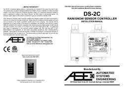 DS-2C installation manual