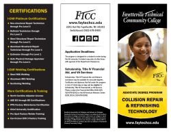 Program Brochure - Fayetteville Technical Community College
