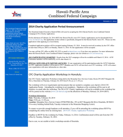 Hawaii-Pacific Area Combined Federal Campaign