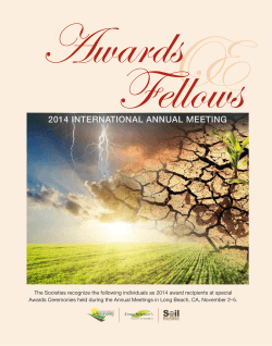 Awards - American Society of Agronomy