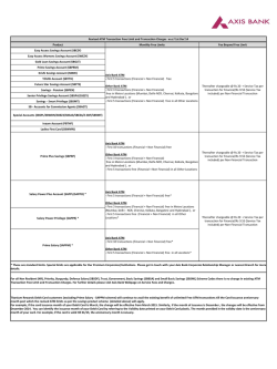 Revised ATM Transaction Free Limit and Transaction